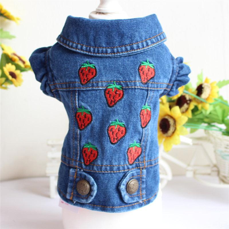 Stylish Denim Dog Jacket: Trendy Pet Fashion For Small Dogs
