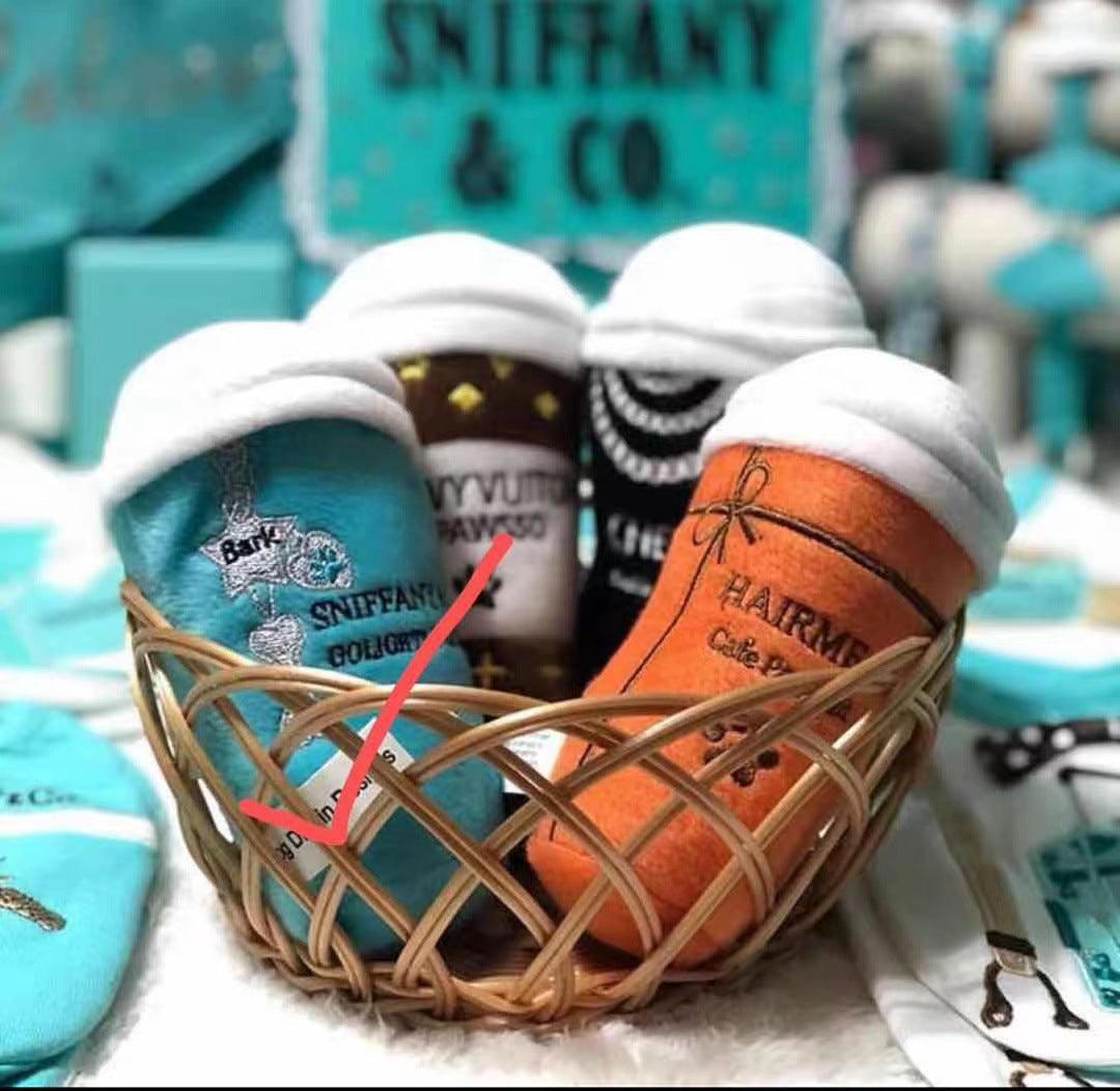 Luxury Plush Blue Sounding Pet Toy