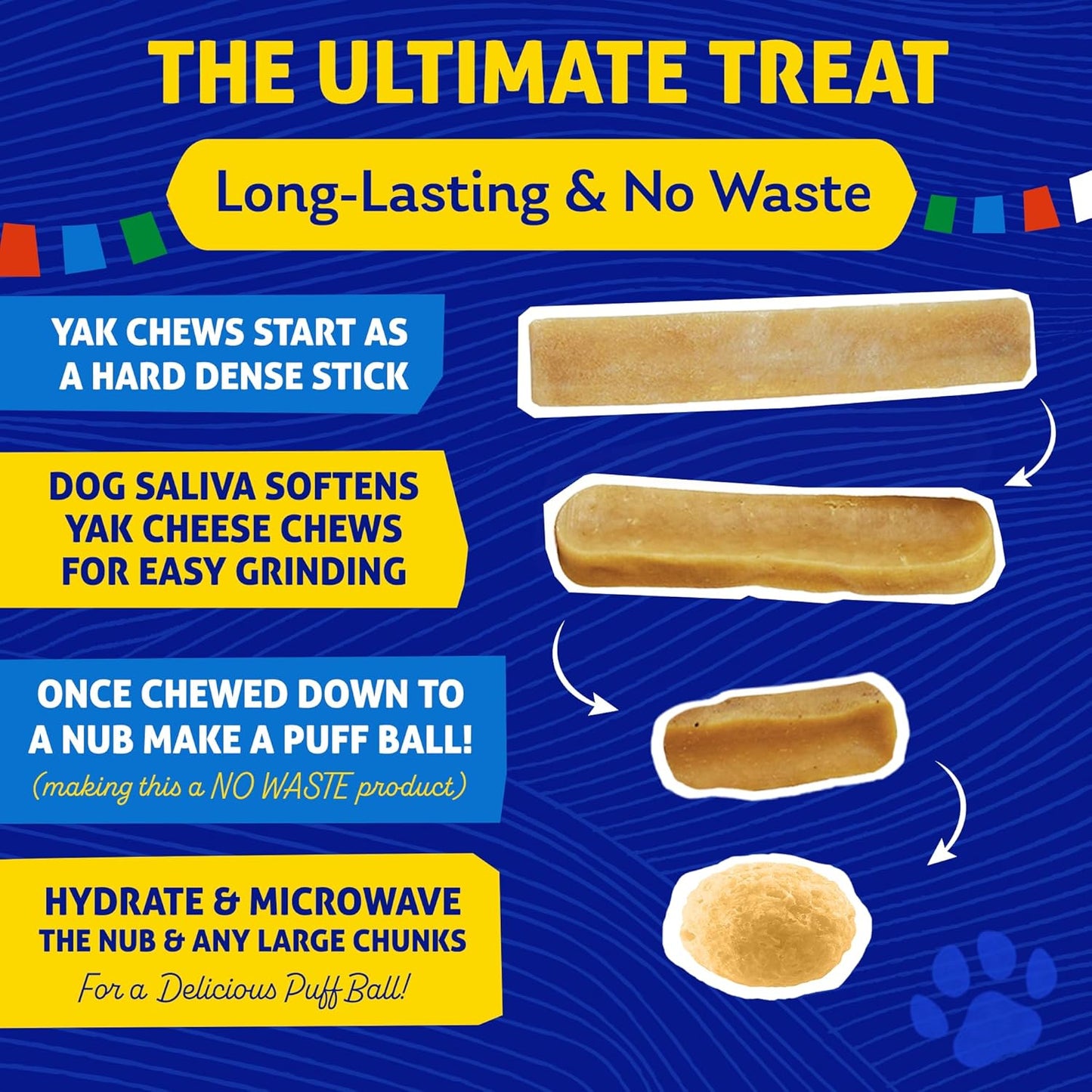 Himalayan Chew Original Yak Cheese Chew, Peanut Butter, 1 X-Large Stick, 5.3 Oz, Gluten Free, Healthy Treats, Grain & Lactose Free 100% Natural, Long Lasting Chews for S over 55 Lbs