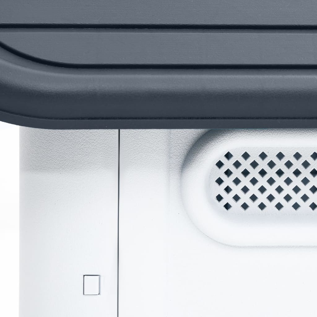 vidaXL Dog House Garden Dog Kennel Small Pet Cage Puppy Shelter Polypropylene