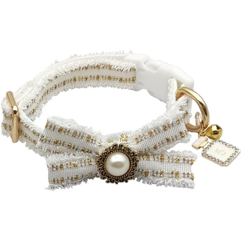 Striped Pet Collar Leash Set: Walk In Style With Your Furry Friend