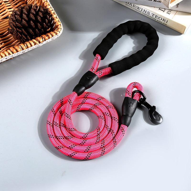 Nightglow Reflective Round Rope Dog Leash