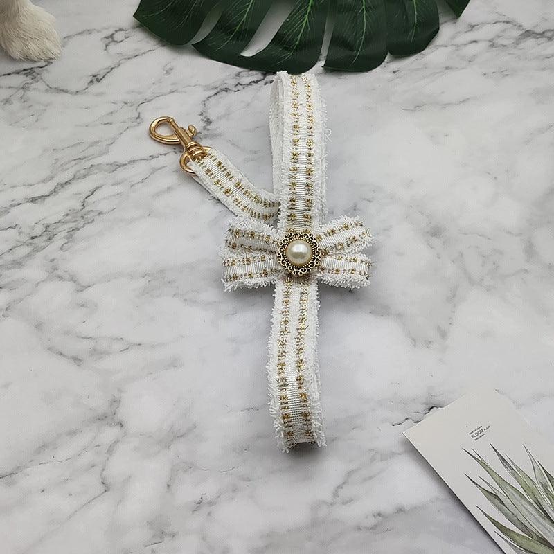 Striped Pet Collar Leash Set: Walk In Style With Your Furry Friend