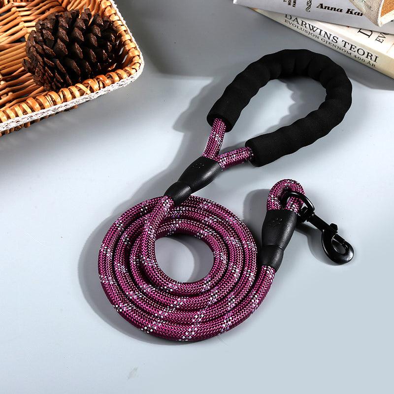 Nightglow Reflective Round Rope Dog Leash