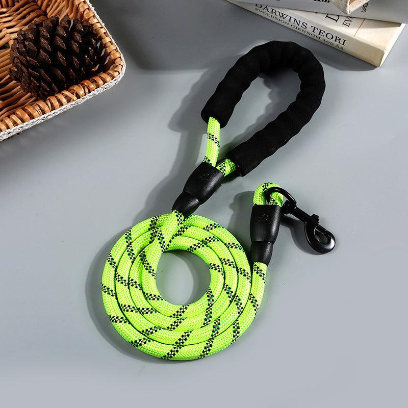 Nightglow Reflective Round Rope Dog Leash